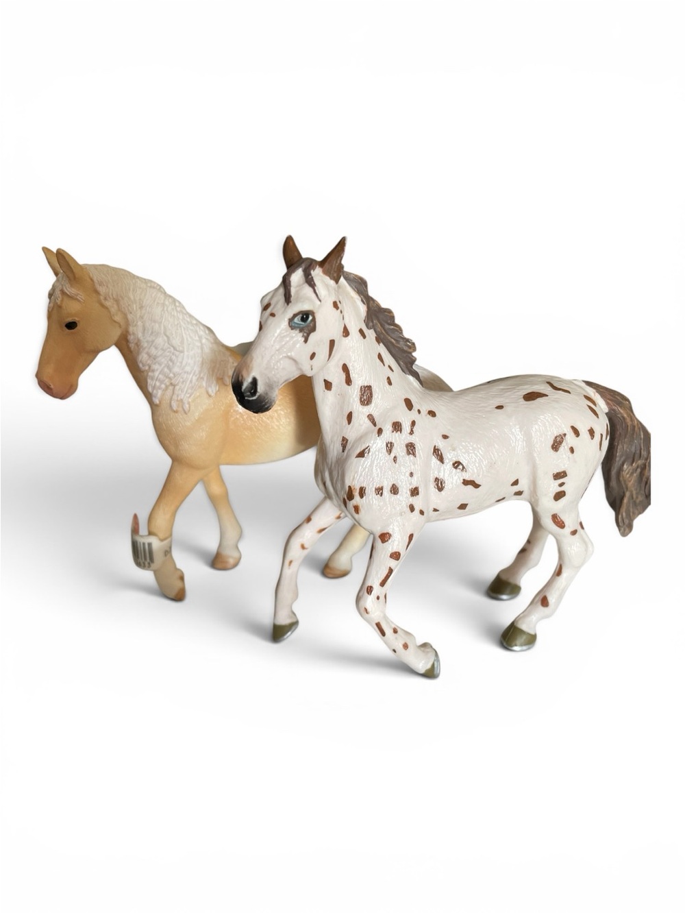 Set of 4 toy horses, 2 Papo and 2 Schleich, all gently used